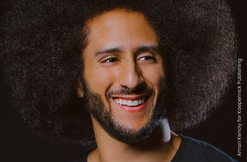 Photo of Colin Kaepernick - credit: Amari Kenoly for Kaepernick Publishing