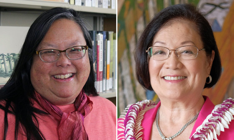 Photo of ALA President Patricia "Patty" Wong with U.S. Senator of Hawaii, Mazie K. Hirono